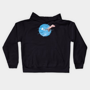 Badminton is a divine sport ! - Blue design Kids Hoodie